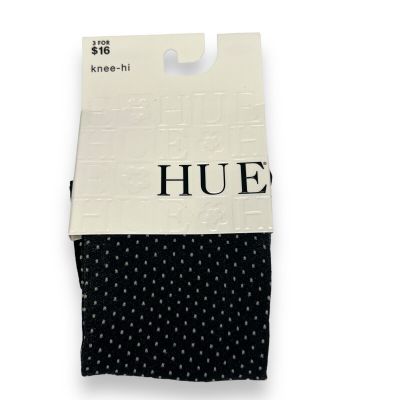 Women’s Hue Micro Dot Knee Hi Socks 1 Pair One Size Black